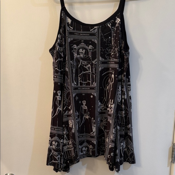 Killstar Black and White Tarot Camisole - Picture 3 of 11